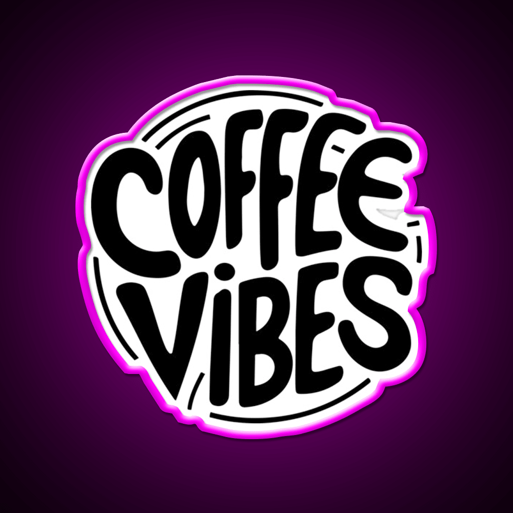 Coffee Vibes Cafe Led Neon Sign Espresso Bar Art For Wall Art Rgb Color - Shineneon