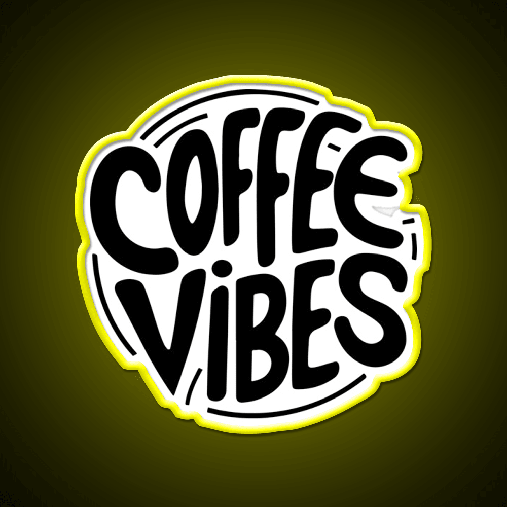 Coffee Vibes Cafe Led Neon Sign Espresso Bar Art For Wall Art Rgb Color - Shineneon