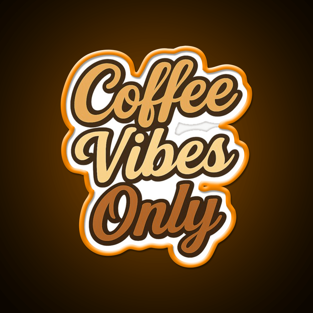 Coffee Vibes Only Aesthetic Design Cafe Led Neon Sign Espresso Bar Art Rgb Color - Shineneon
