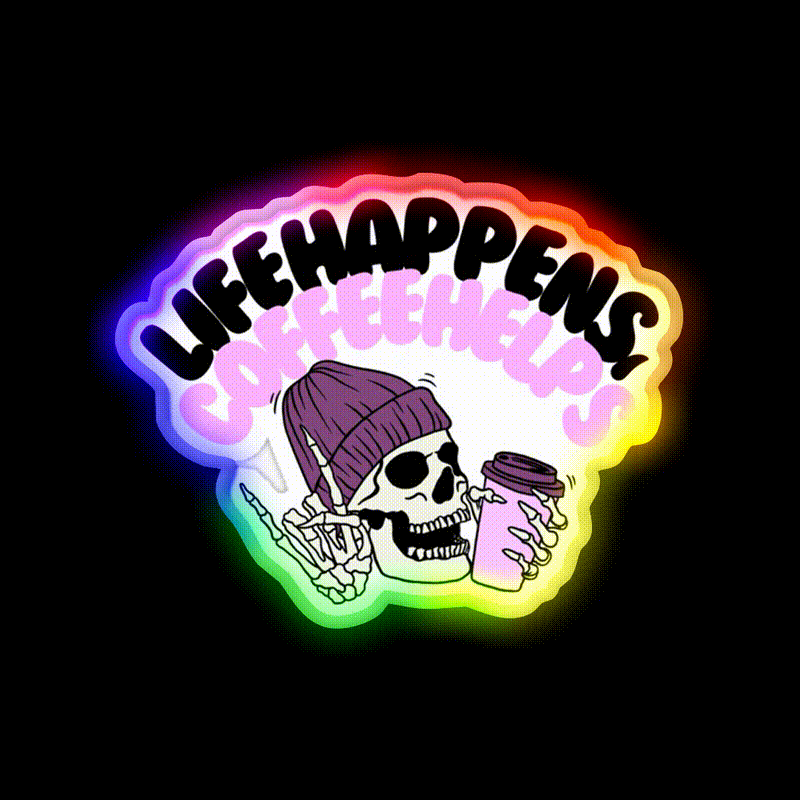 Coffee Vibes Only Positive Coffee Cafe Led Neon Sign Espresso Bar Art Rgb Color