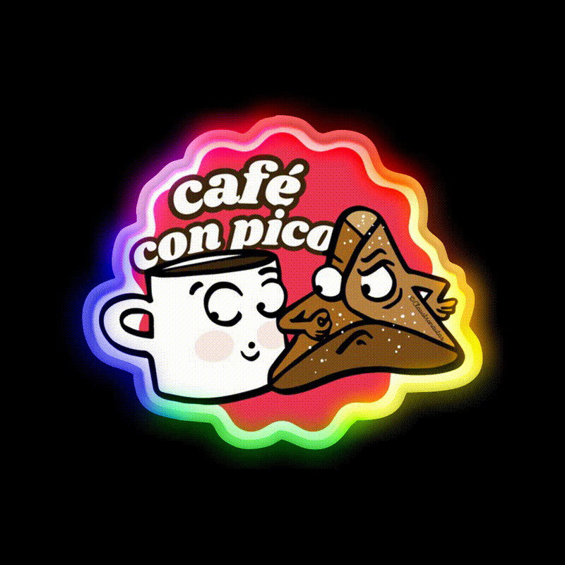 Coffee With Sweet Bread Spanish Cafe Led Neon Sign Espresso Bar Art Rgb Color