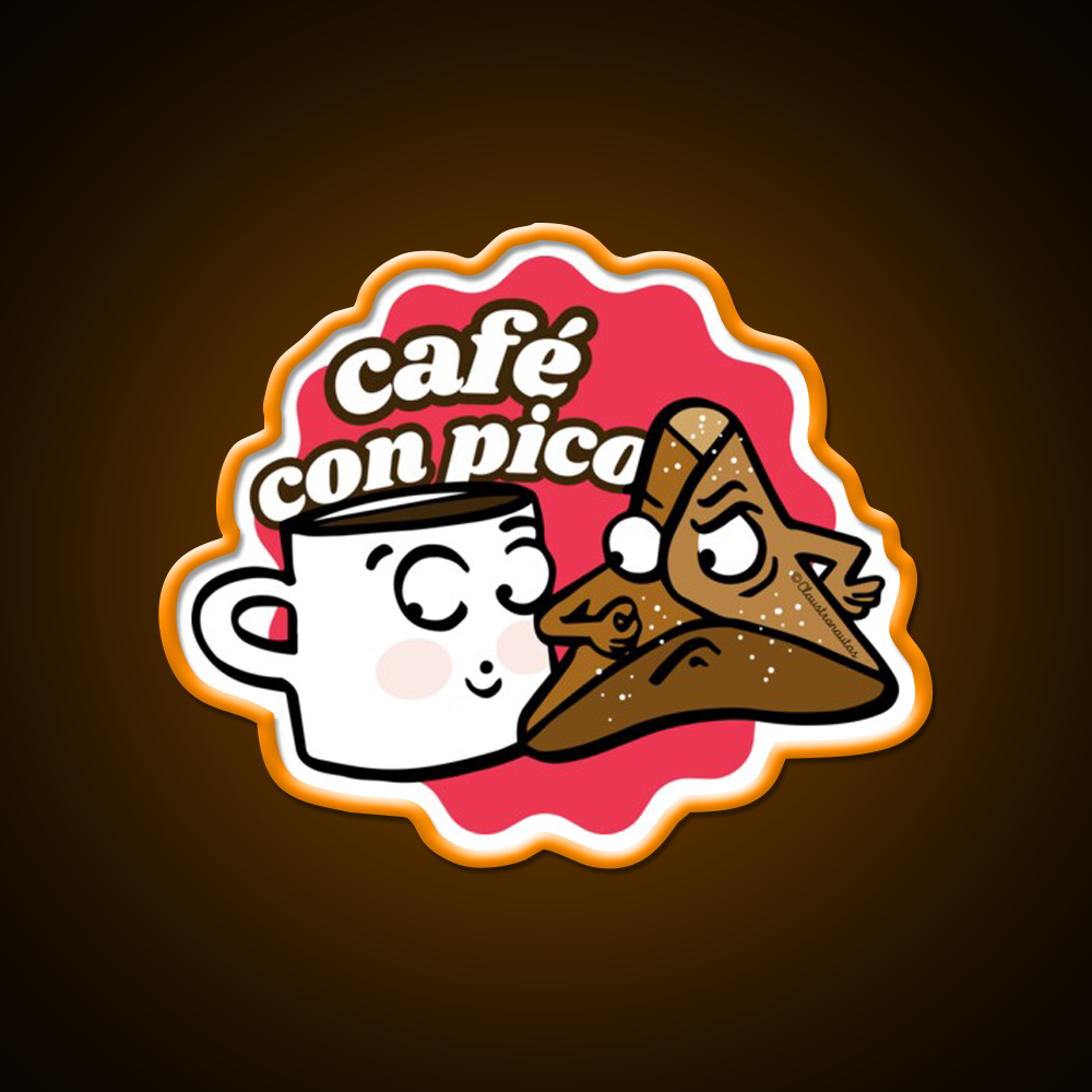 Coffee With Sweet Bread Spanish Cafe Led Neon Sign Espresso Bar Art Rgb Color