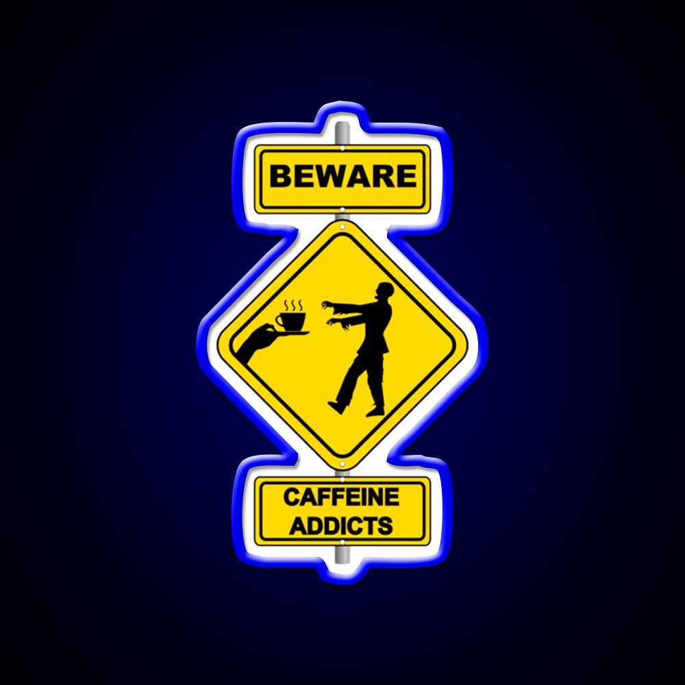 Coffee Zombie Man Cave Bar Led Neon Sign Rgb Color