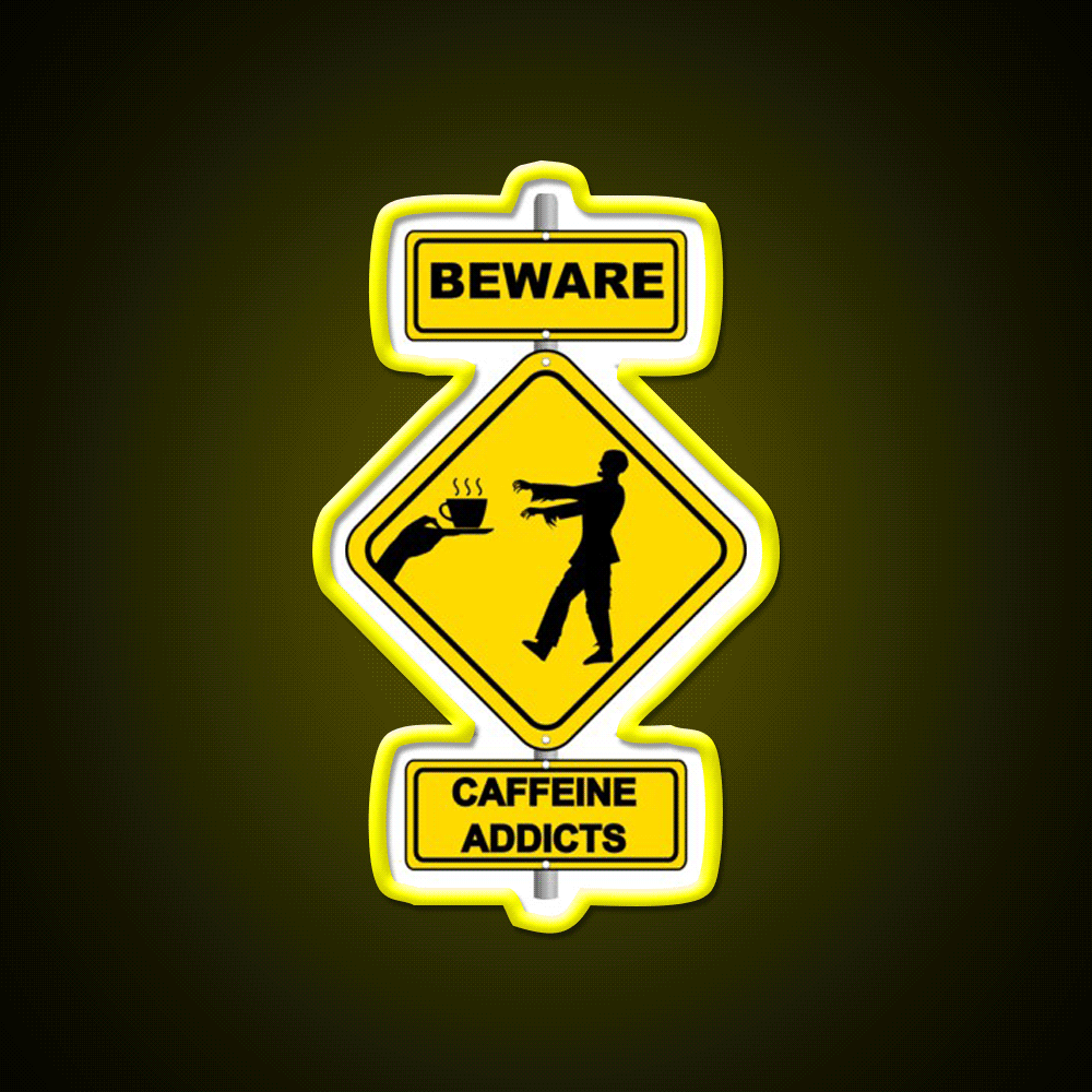 Coffee Zombie Man Cave Bar Led Neon Sign Rgb Color