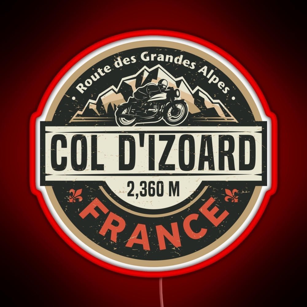 Col D Izoard Route Des Grandes Alpes Rgb Neon Sign - Shineneon