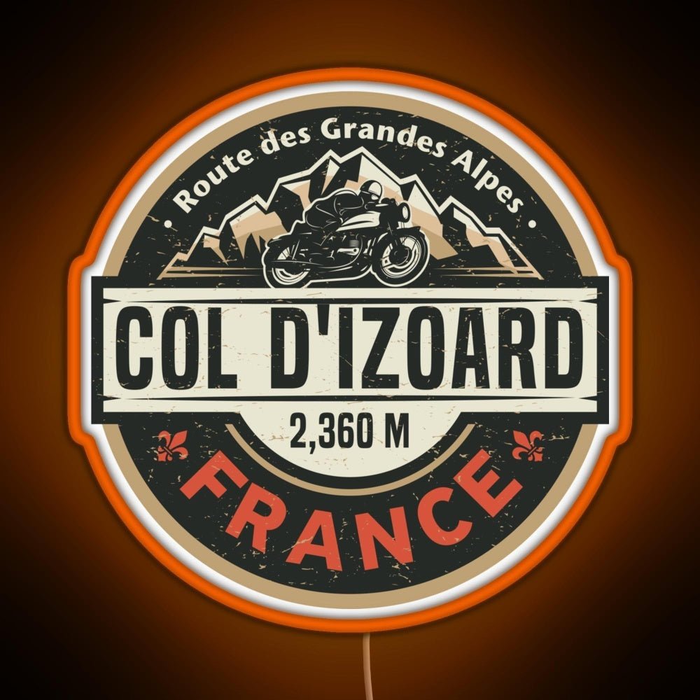 Col D Izoard Route Des Grandes Alpes Rgb Neon Sign - Shineneon