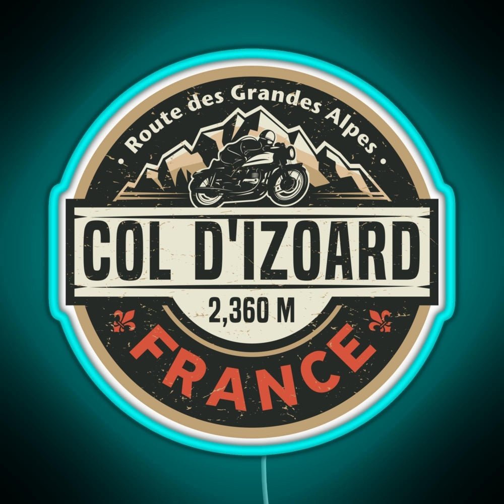 Col D Izoard Route Des Grandes Alpes Rgb Neon Sign - Shineneon