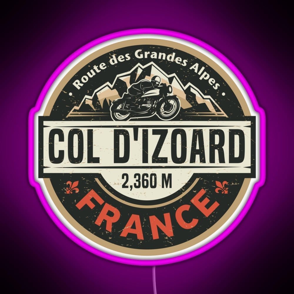 Col D Izoard Route Des Grandes Alpes Rgb Neon Sign - Shineneon