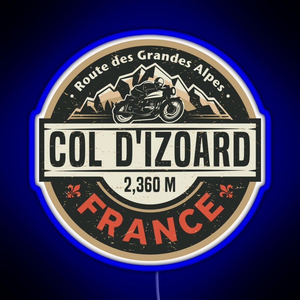 Col D Izoard Route Des Grandes Alpes Rgb Neon Sign - Shineneon