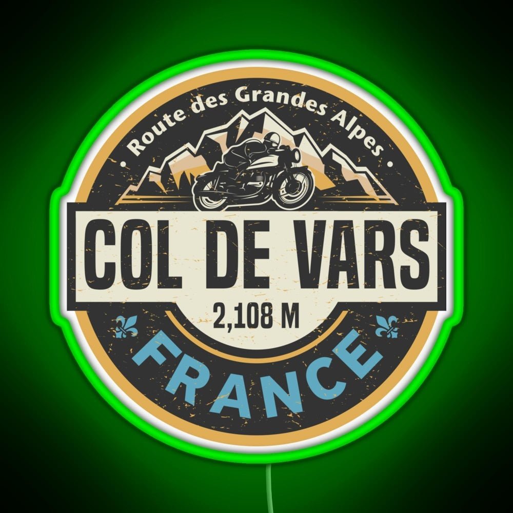 Col De Vars Route Des Grandes Alpes Rgb Neon Sign - Shineneon