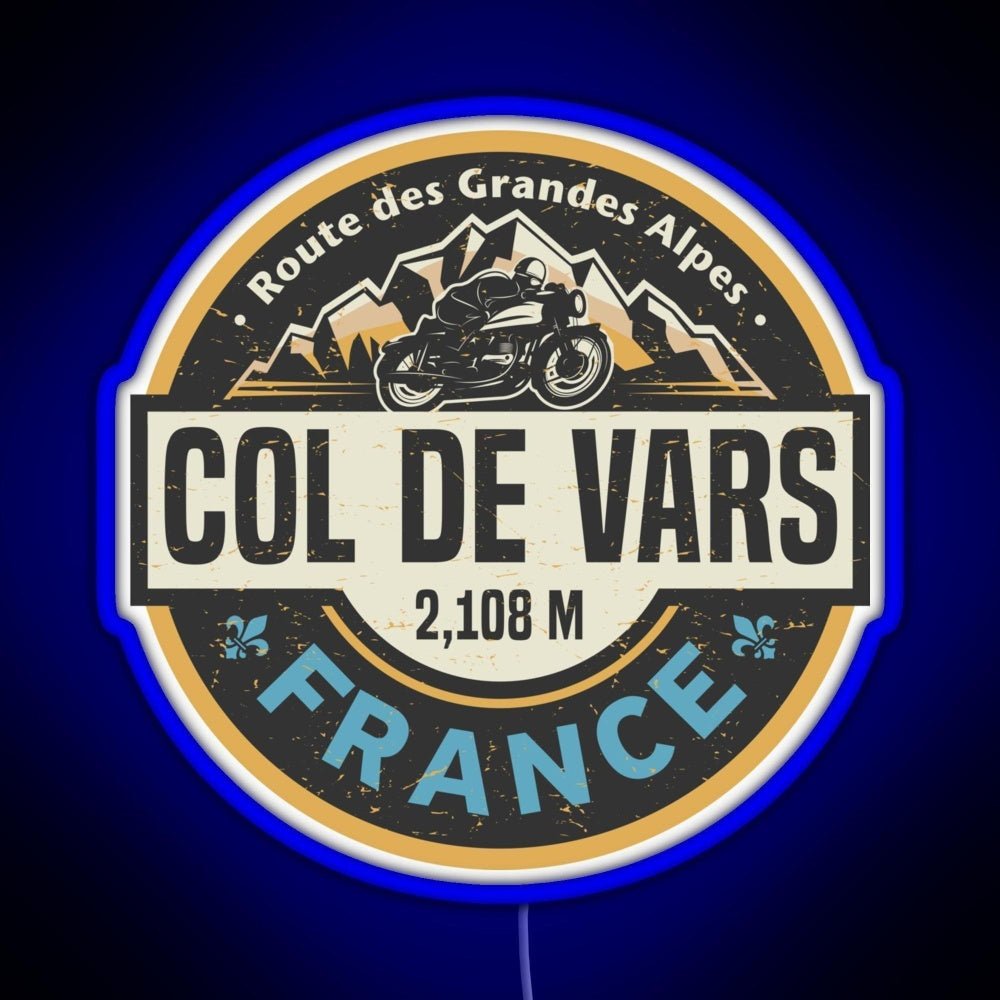 Col De Vars Route Des Grandes Alpes Rgb Neon Sign - Shineneon