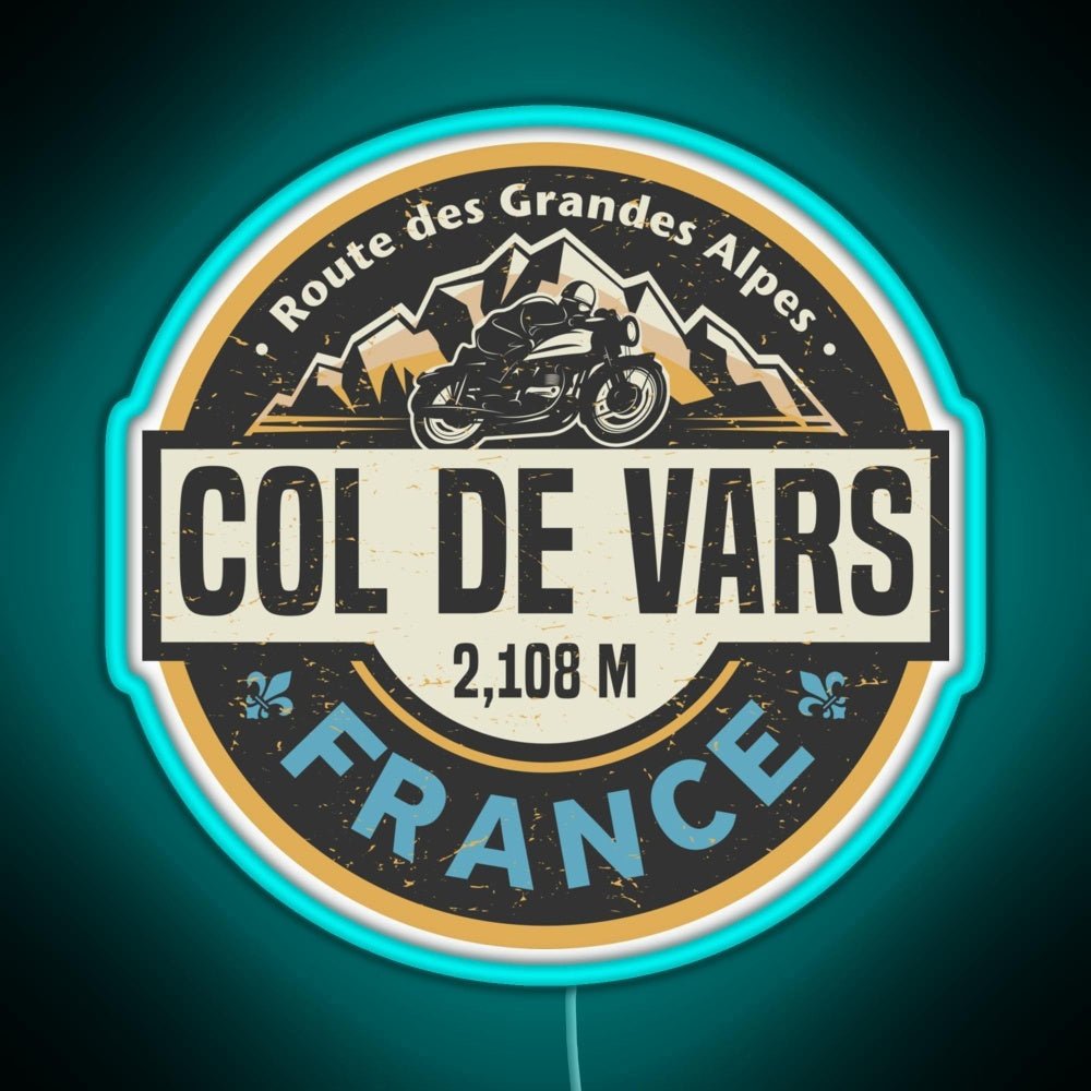 Col De Vars Route Des Grandes Alpes Rgb Neon Sign - Shineneon