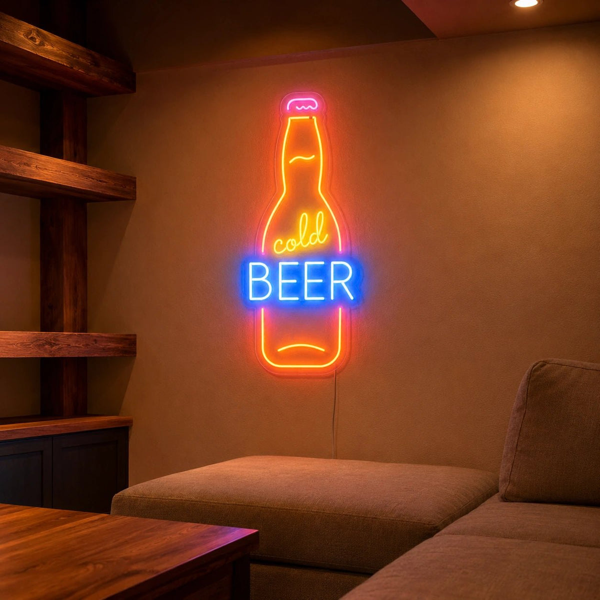 Cold Beer Bottle LED Neon Sign - Shineneon