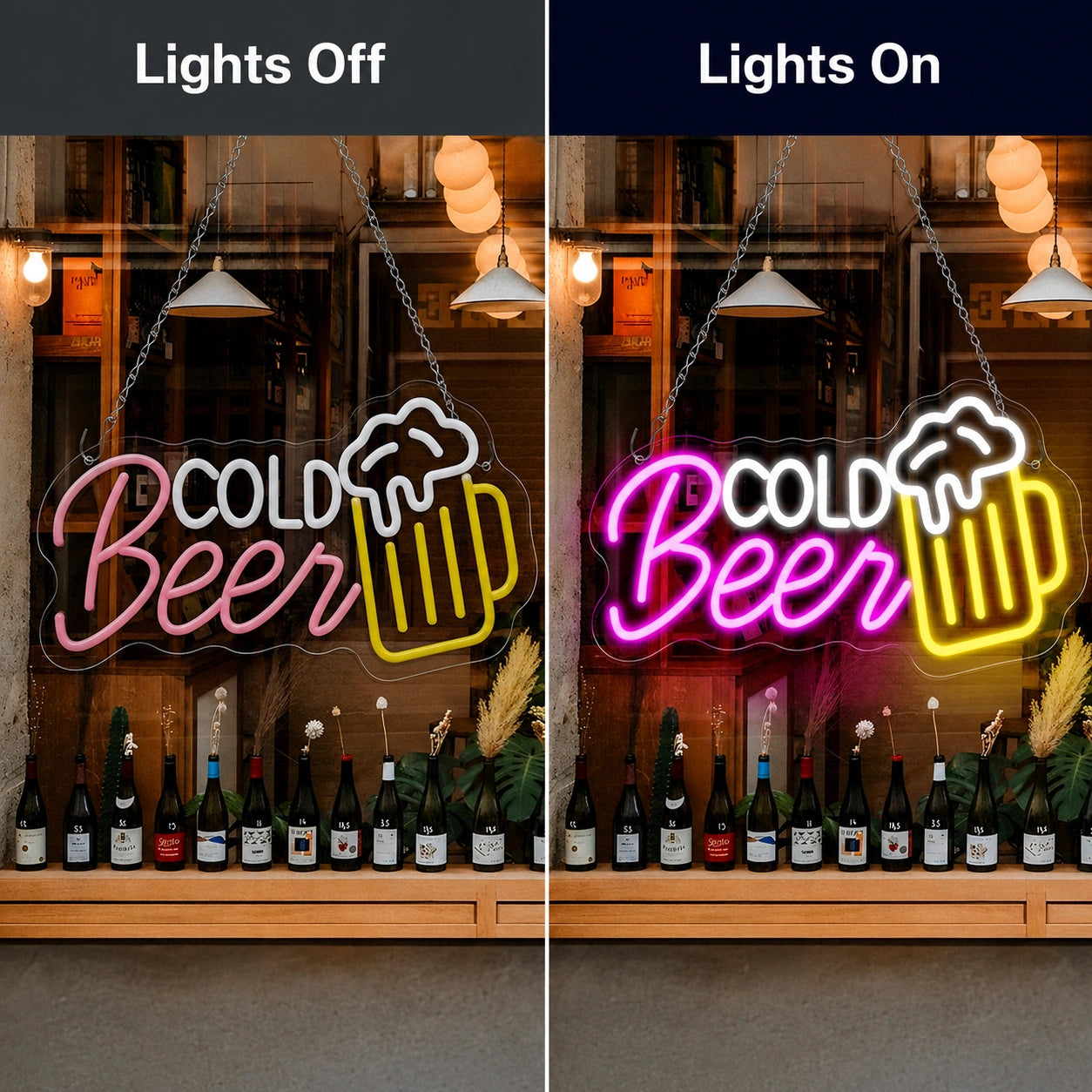 Cold Beer Mug LED Neon Sign main product image