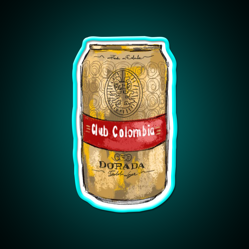 Colombia Beer Dorada Beer Bar Decor Led Neon Sign Rgb Color - Size and dimension reference
