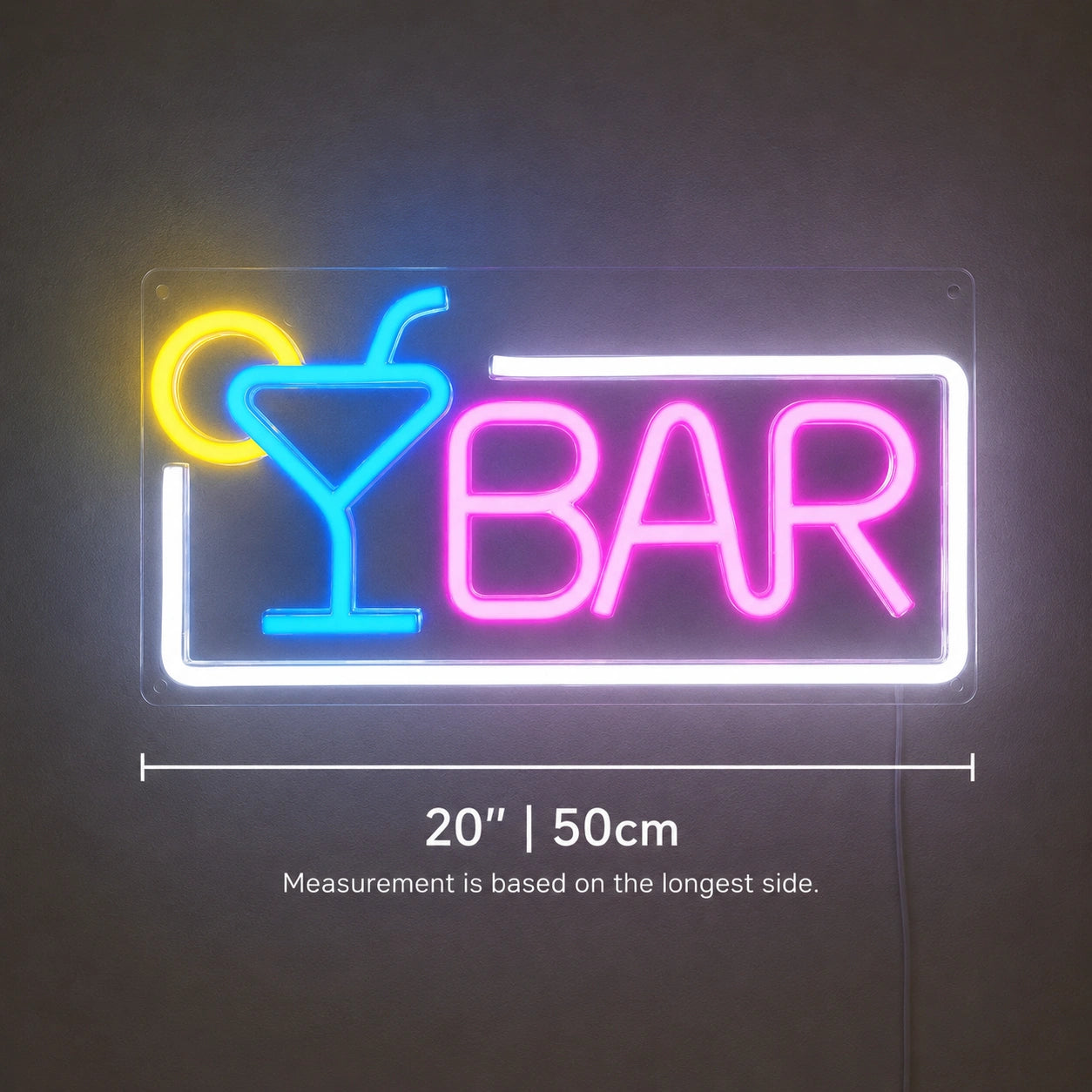 Color Martini Bar Neon Sign LED Neon Sign size image