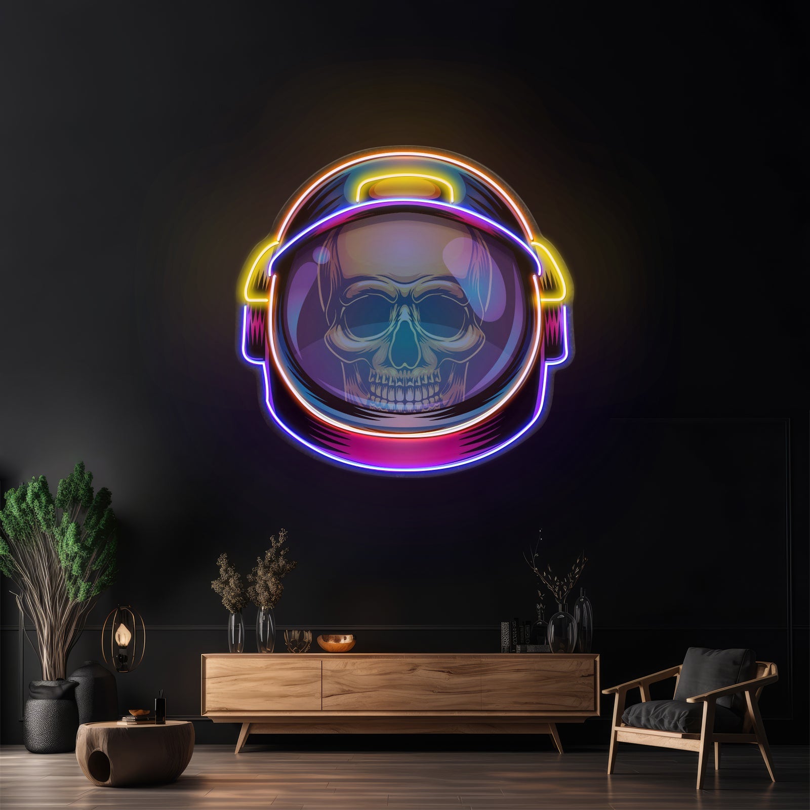Colorful Astronaut Skull Led Neon Sign Light Custom Led Signs - Shineneon