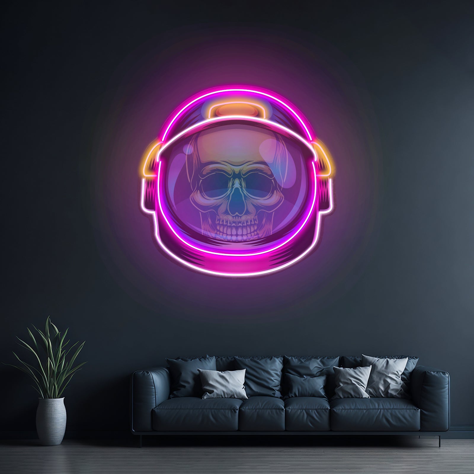 Colorful Astronaut Skull Led Neon Sign Light Custom Led Signs - Shineneon