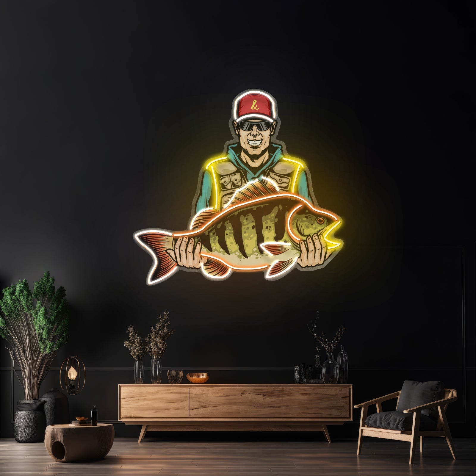 Colorful Fishing Led Neon Sign Light Custom Led Signs - Shineneon