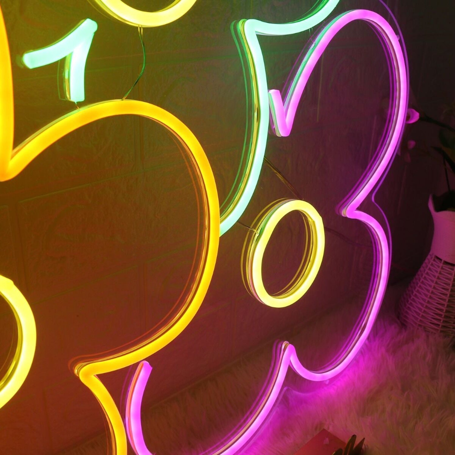 Colorful Flowers Custom Led Neon Sign - Shineneon