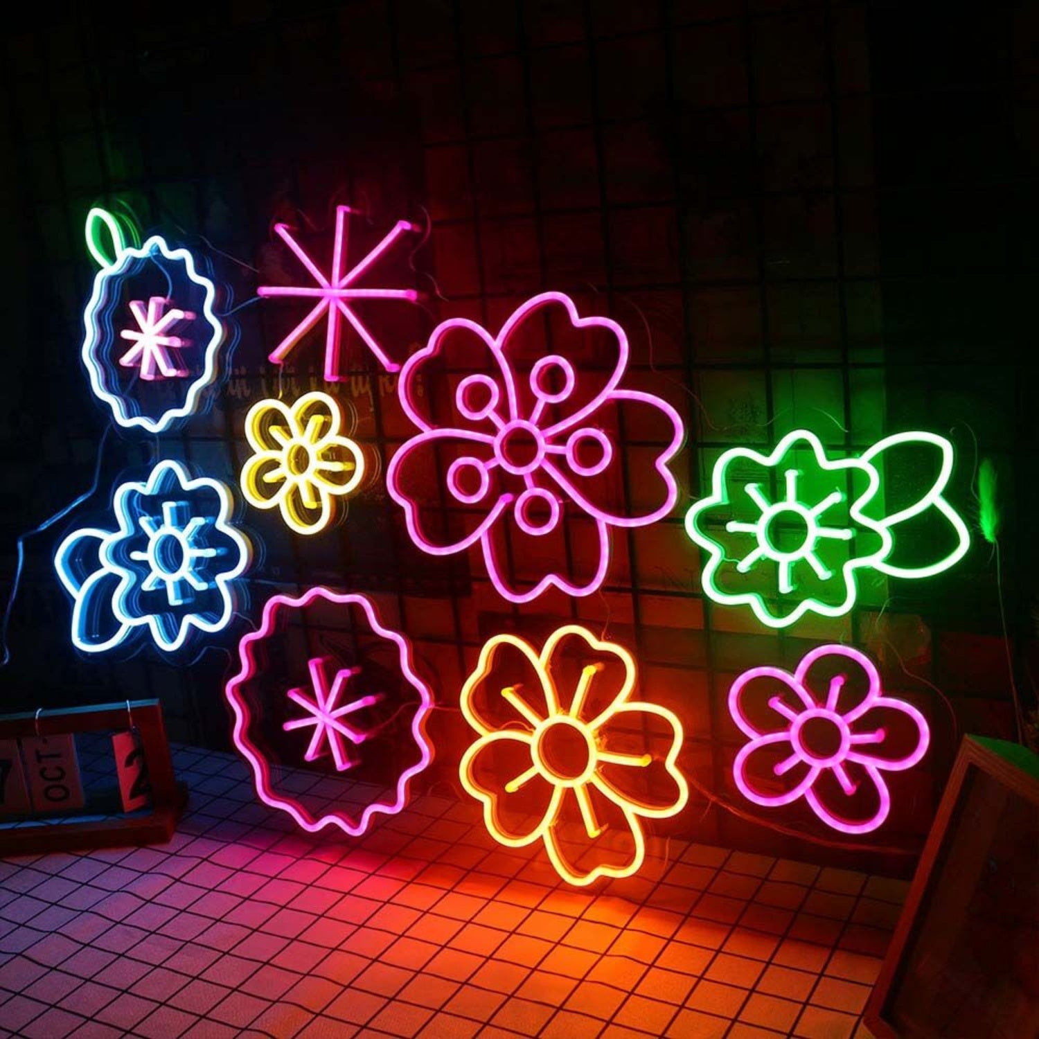 Colorful Flowers Led Neon Sign For Floral And Elegant Decor | Shineneon