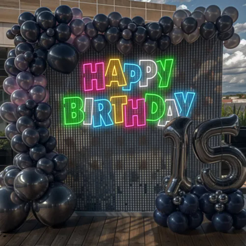 Colorful Happy Birthday Led Neon Sign | Shineneon