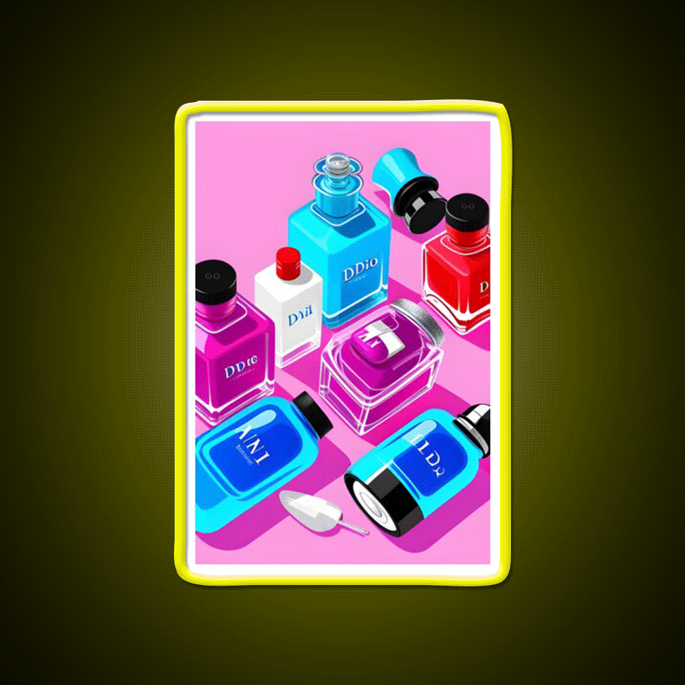 Colorful Nail Salon Dream Nail Art Lovers Nail Salon Led Neon Sign Rgb Color - Custom LED neon sign front view