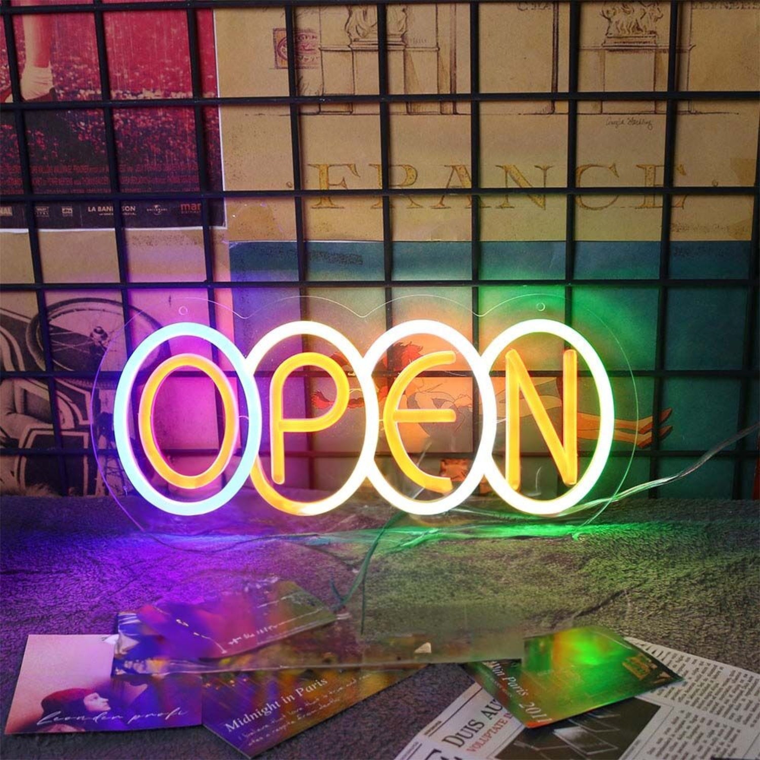 Colorful Open Neon Sign | Shineneon