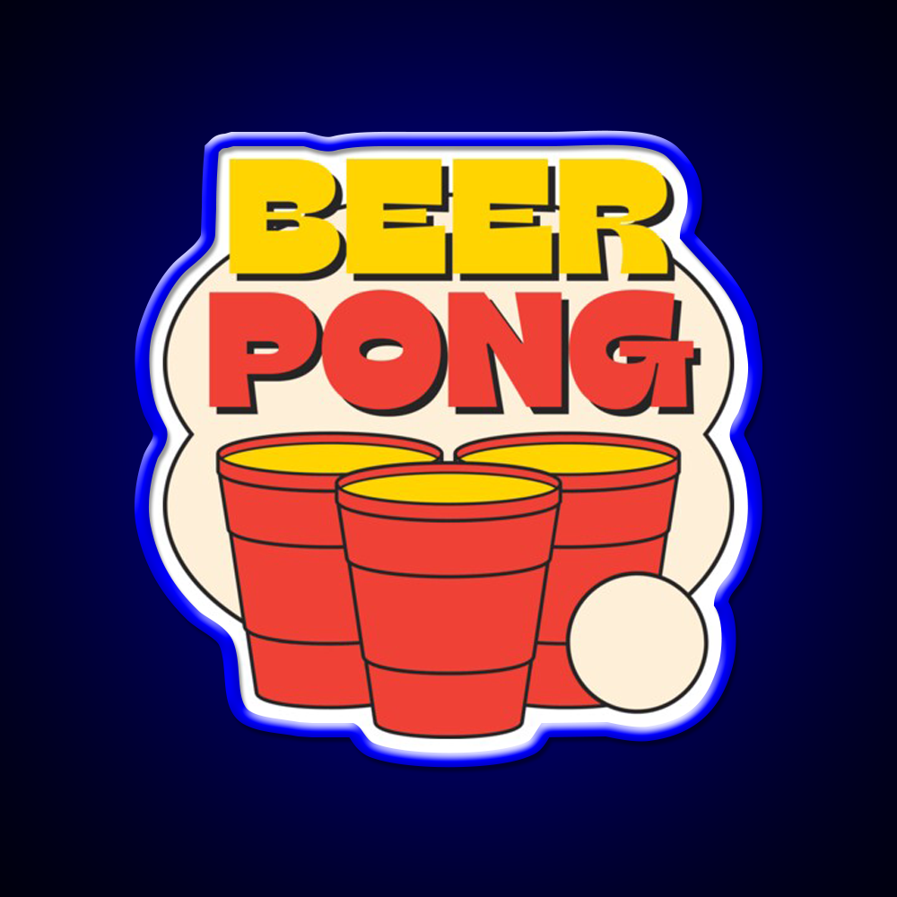 Colorful Retro Beer Pong Beer Bar Decor Led Neon Sign Rgb Color - LED neon sign view 5