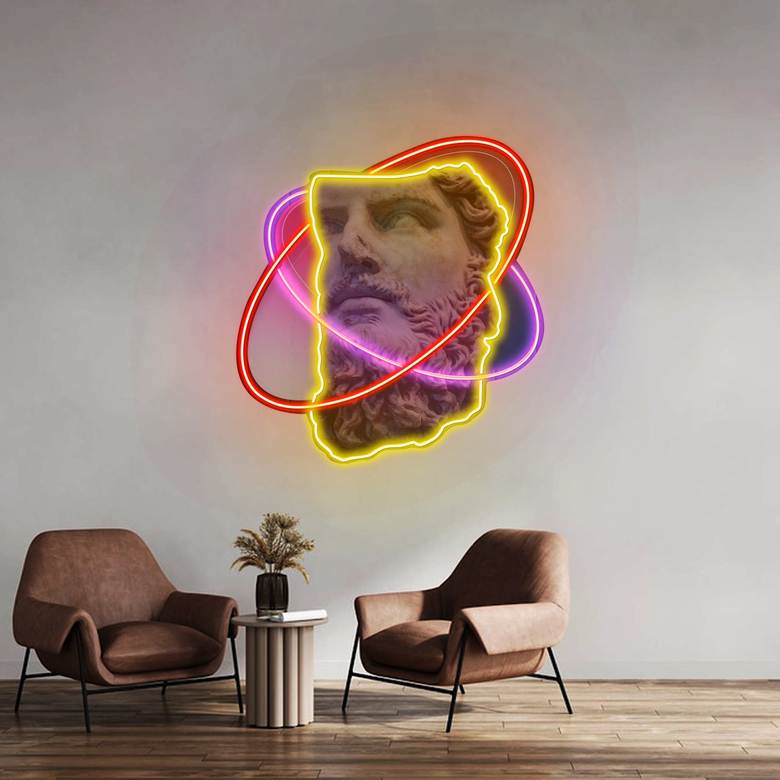 Colorful Sculpture Neon Acrylic Artwork