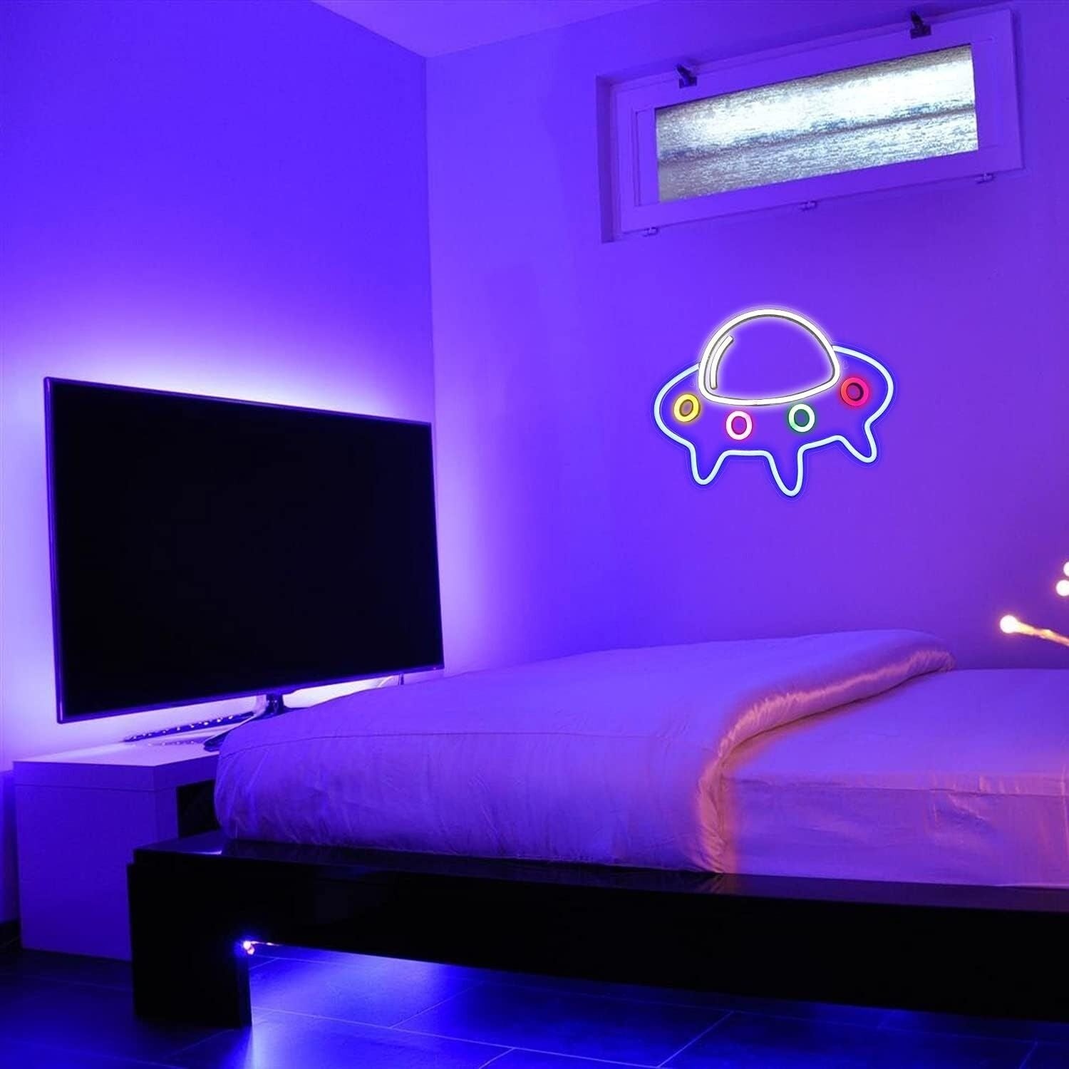 Colorful Ufo Led Neon Sign For Home Decor Offices Stores Bars - Shineneon
