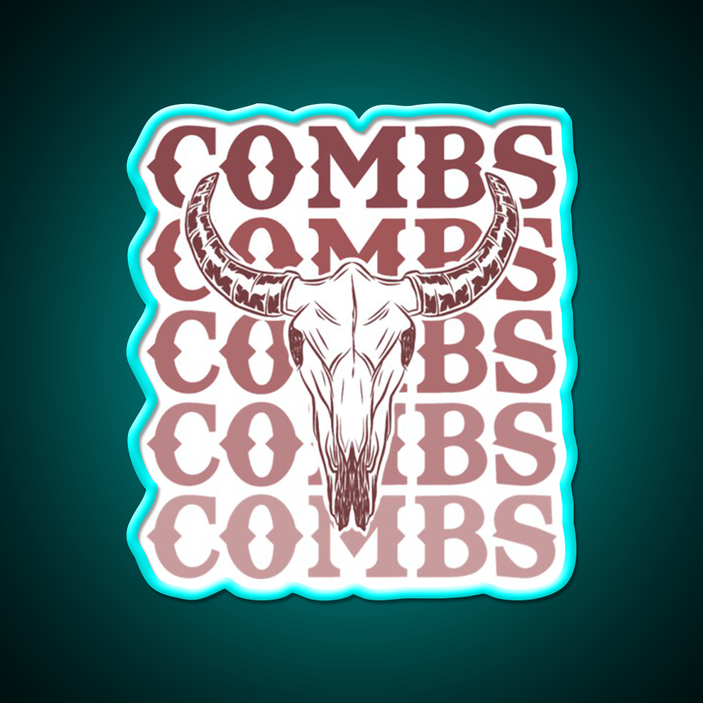 Combs Crazy Bullhead Beer Bar Decor Led Neon Sign Rgb Color - Size and dimension reference