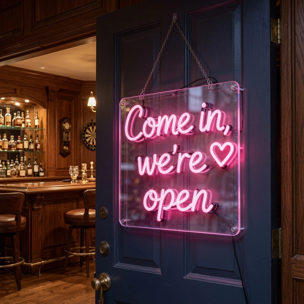 Come In We're Open LED Neon Sign - 02 High-Converting Product Image