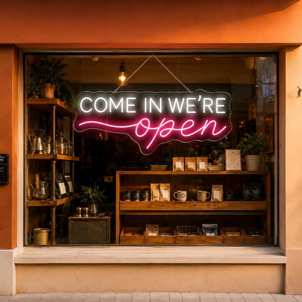 Come In We're Open LED Neon Sign Home Decor - 01 Original Product Image