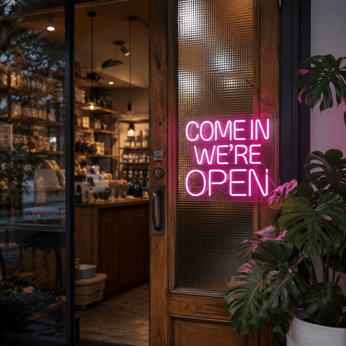 Come In We're Open LED Neon Sign Wall Neon Sign - Shineneon