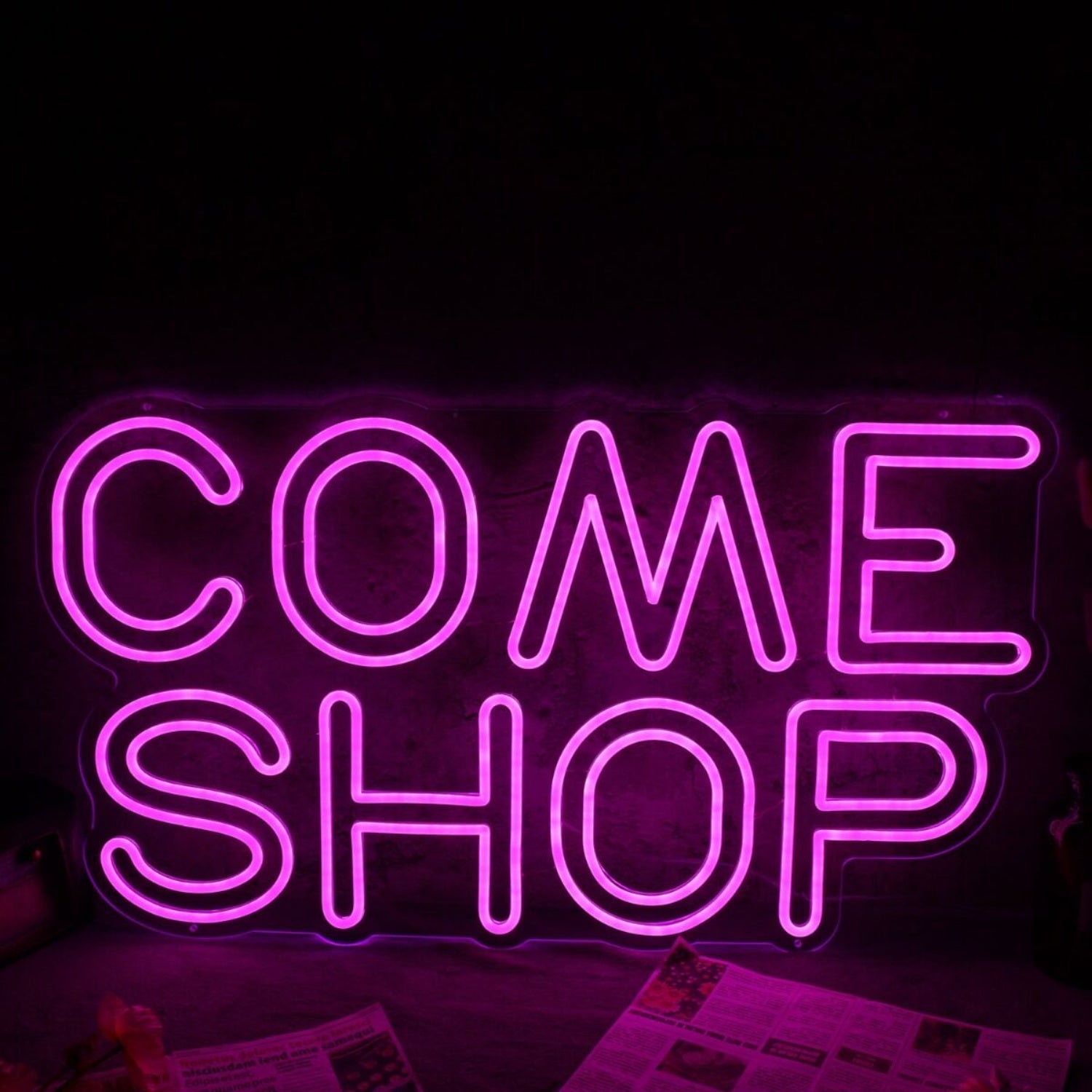 Come Shop Pink Led Neon Sign - Shineneon