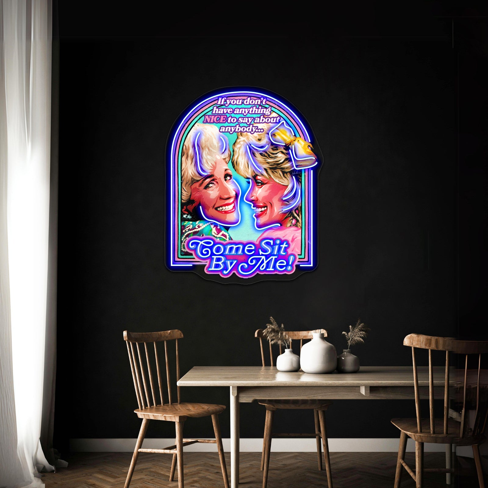 Come Sit By Me Artwork Business Led Sign - Shineneon