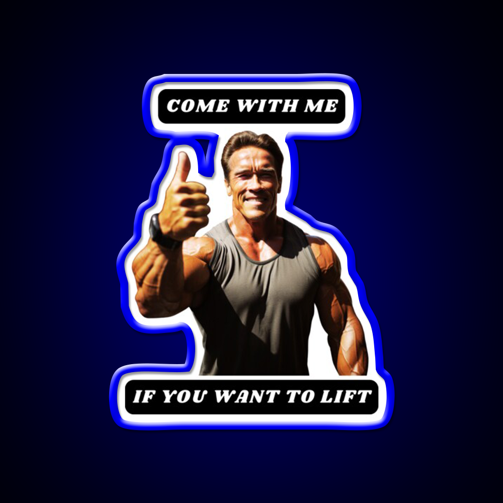 Come With Me If You Want To Lift Gym Fitness Led Neon Sign Gym Room Sign Rgb Color