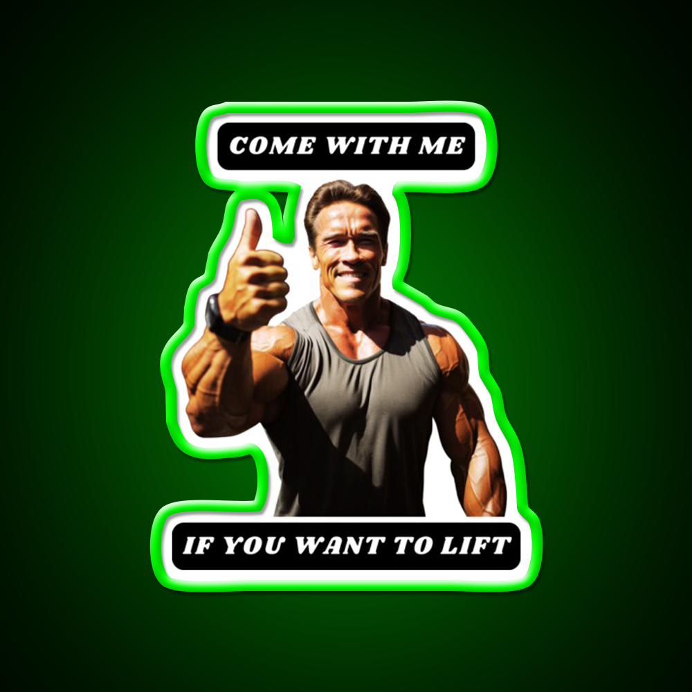 Come With Me If You Want To Lift Gym Fitness Led Neon Sign Gym Room Sign Rgb Color