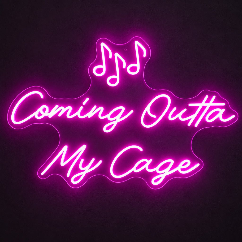 Coming Outta My Cage Song LED Neon Sign - Shineneon