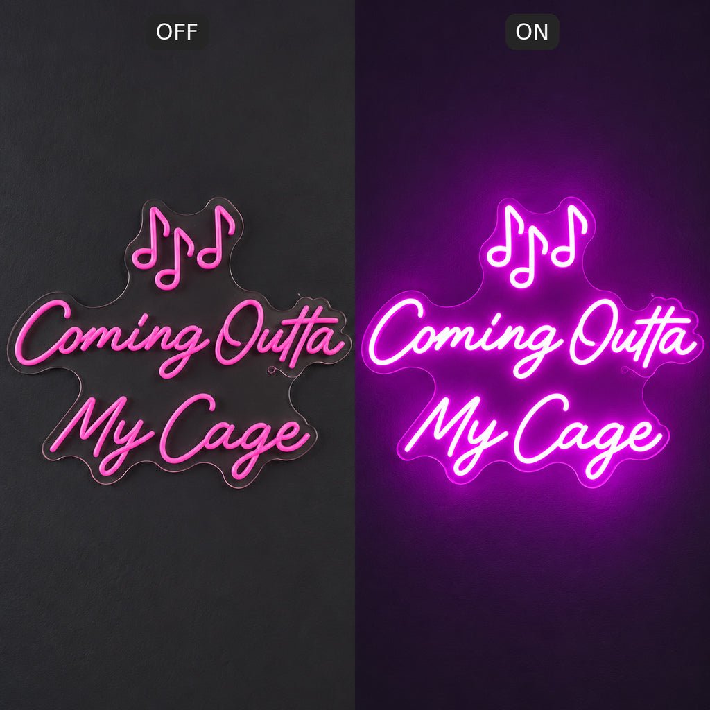 Coming Outta My Cage Song LED Neon Sign - Shineneon