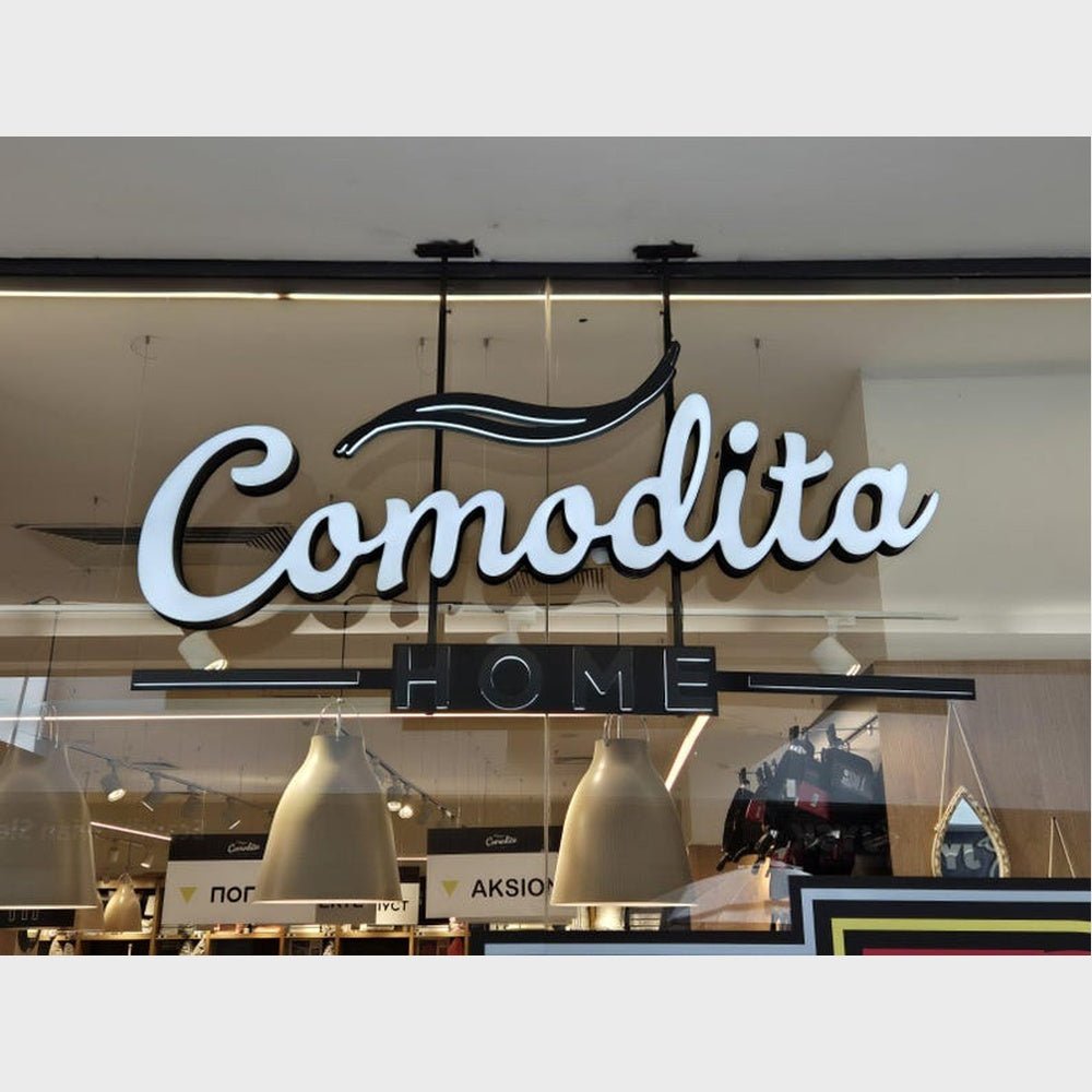 Comodita 3D Backlit Channel Letters Led Light Sign - Shineneon