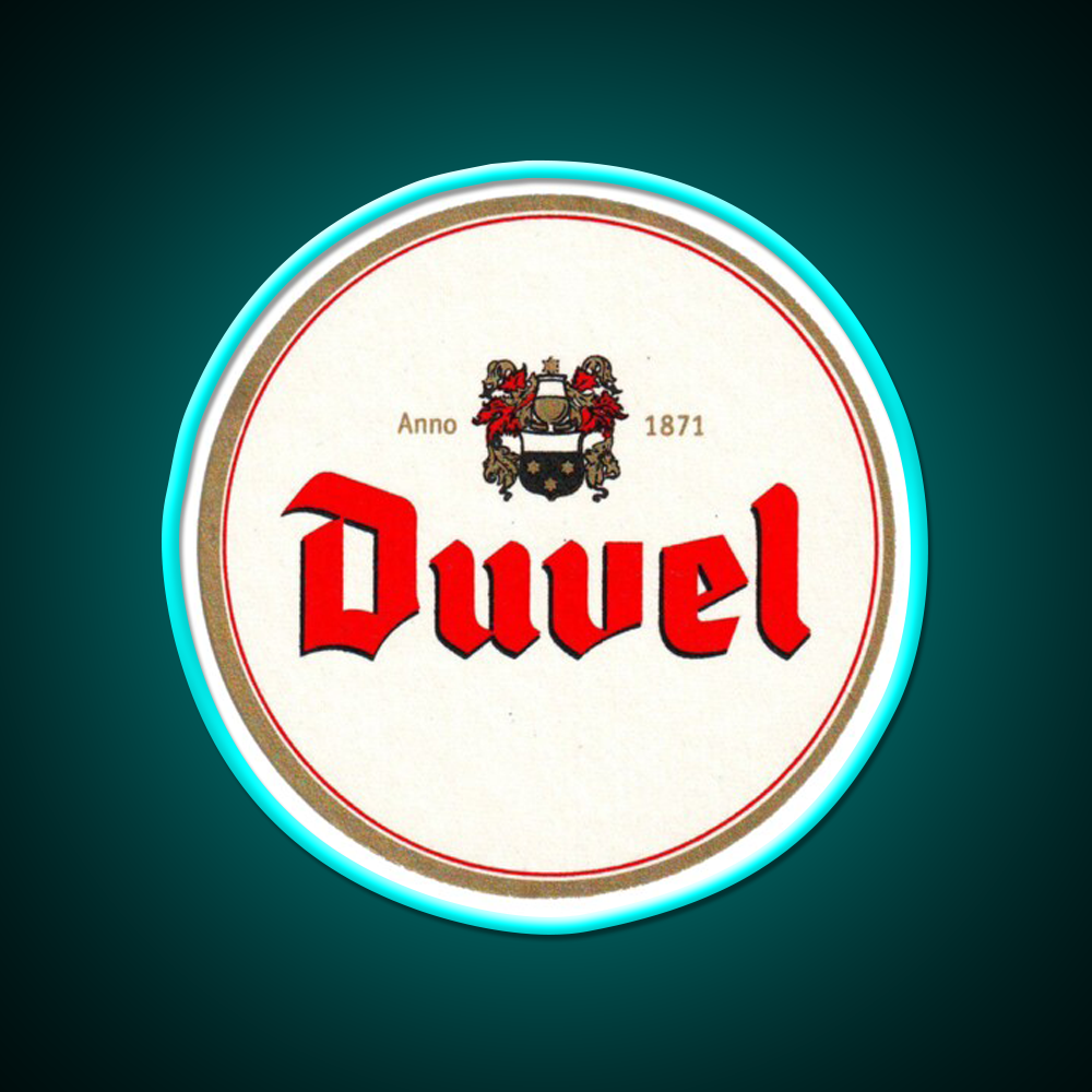 Complex Flavor Duvel Beer Bar Decor Led Neon Sign Rgb Color - Size and dimension reference