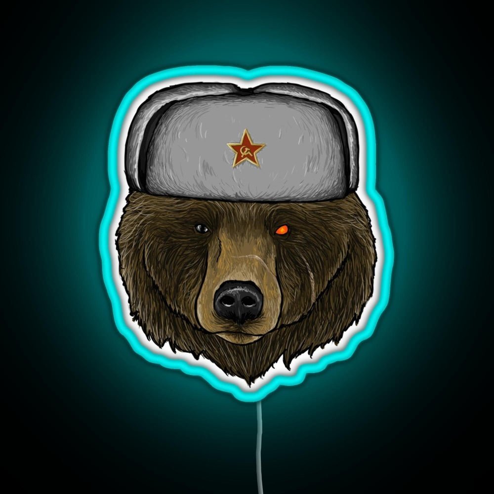 Comrade Bear Rgb Led Neon Sign Pop Wall Art - Shineneon