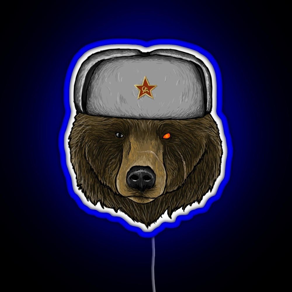 Comrade Bear Rgb Led Neon Sign Pop Wall Art - Shineneon