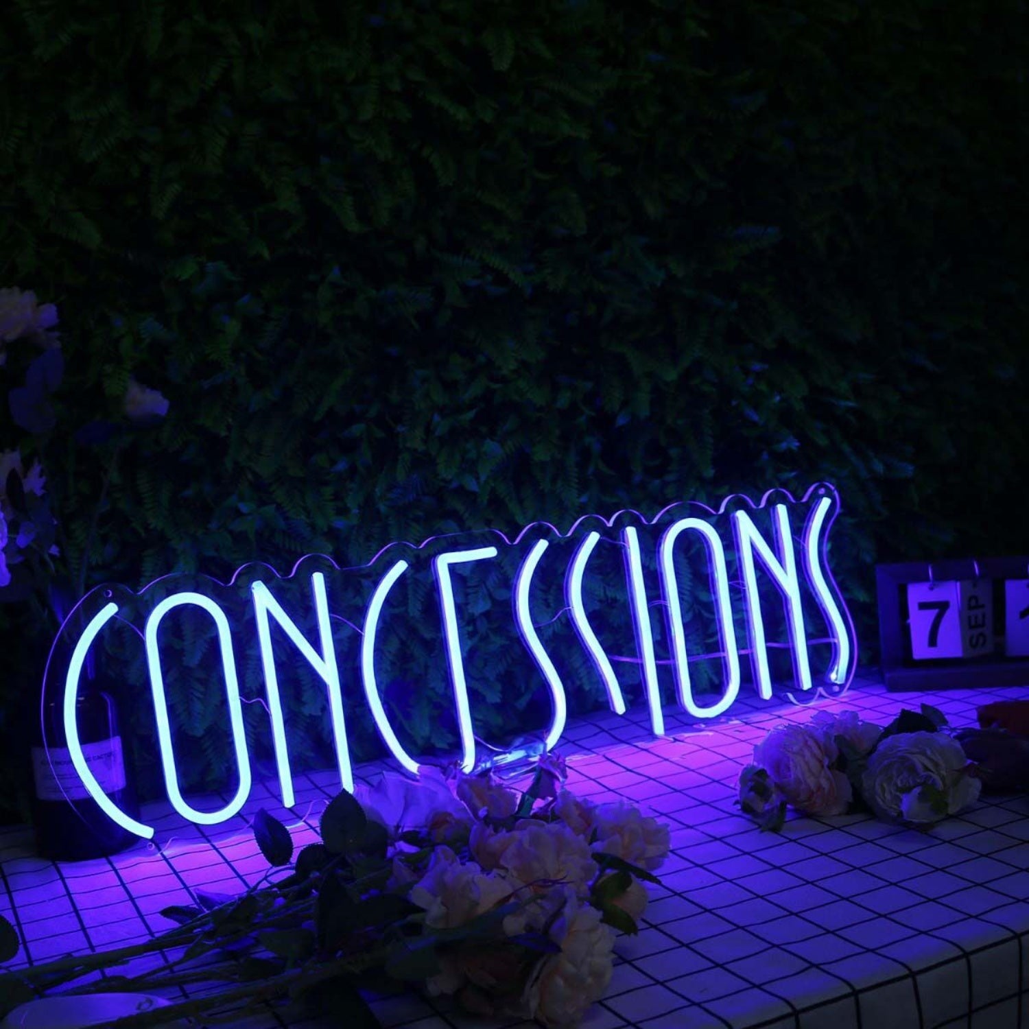 Concessions Blue Neon Sign For Event And Party Spaces | Shineneon