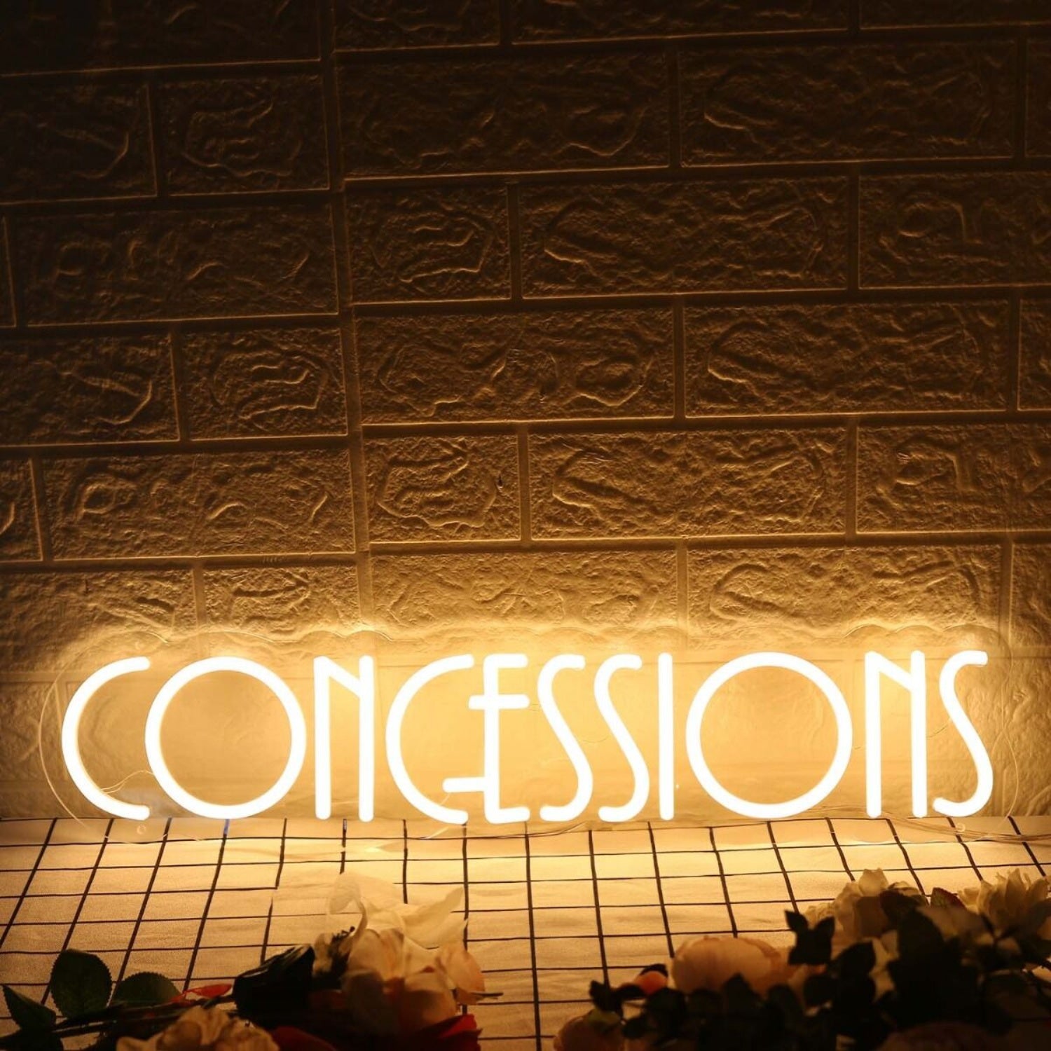 Concessions Yellow Neon Sign For Event And Party Spaces | Shineneon