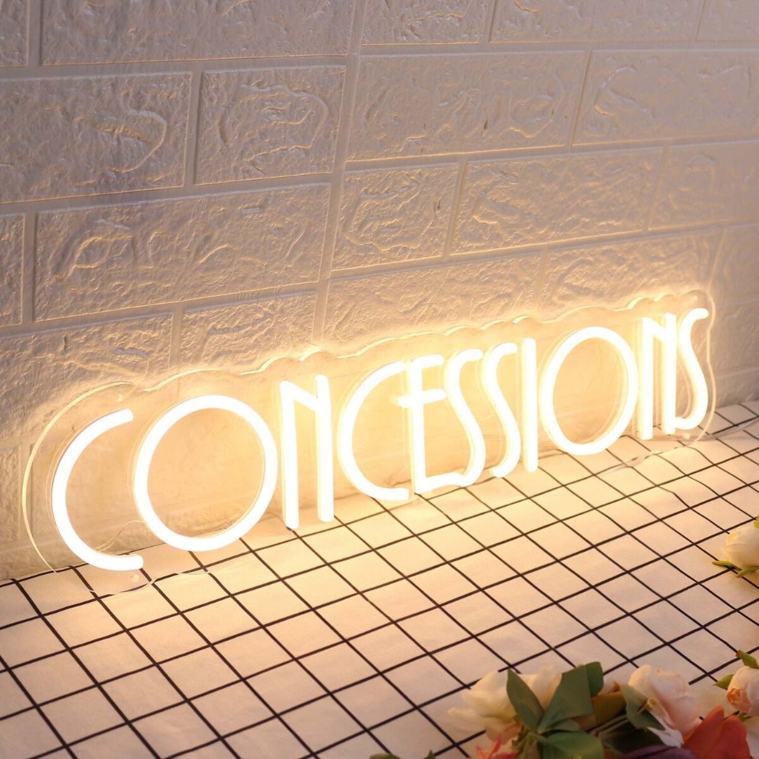 Concessions Yellow Neon Sign For Event And Party Spaces | Shineneon