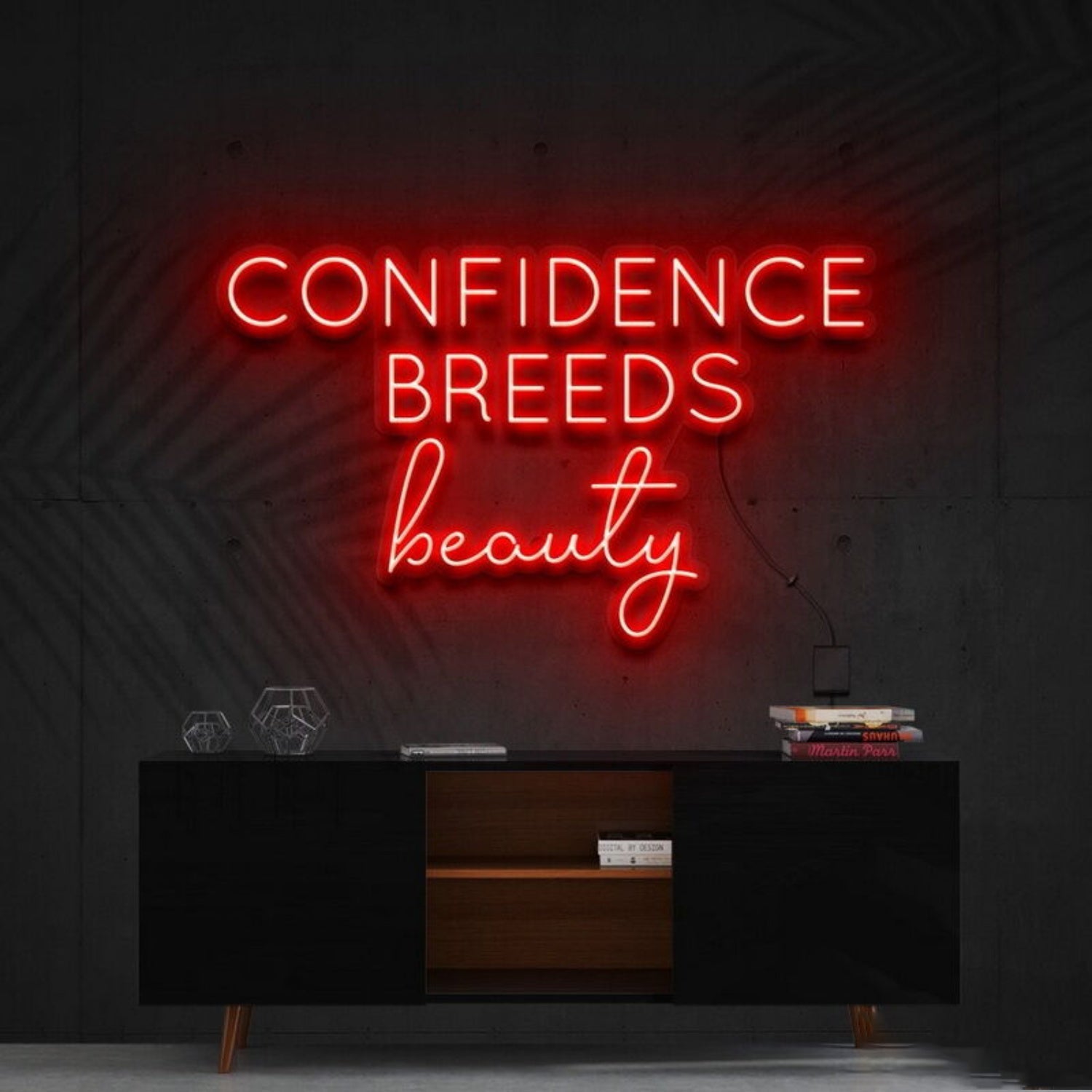 Confidence Breeds Beauty Led Neon Sign Beauty Spaces - Shineneon
