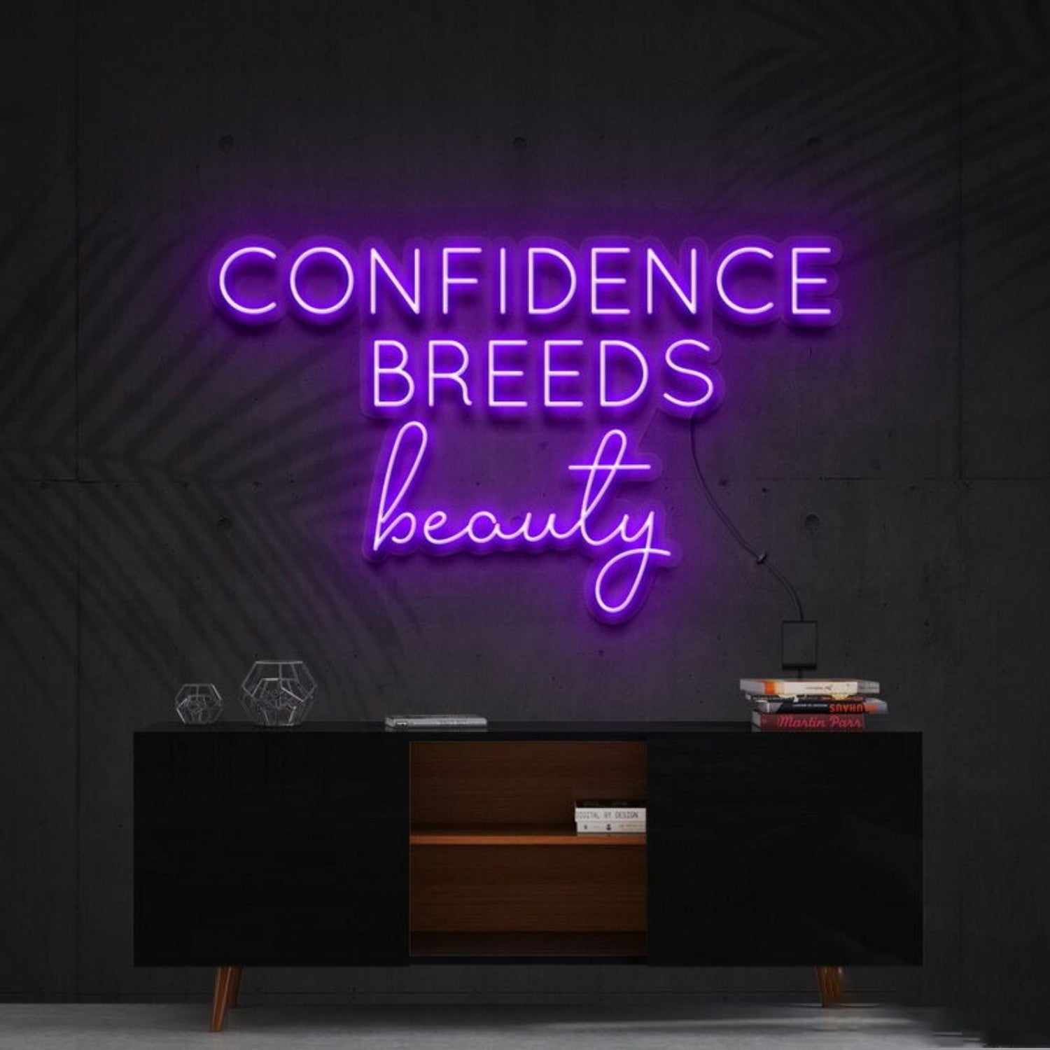 Confidence Breeds Beauty Led Neon Sign Beauty Spaces - Shineneon